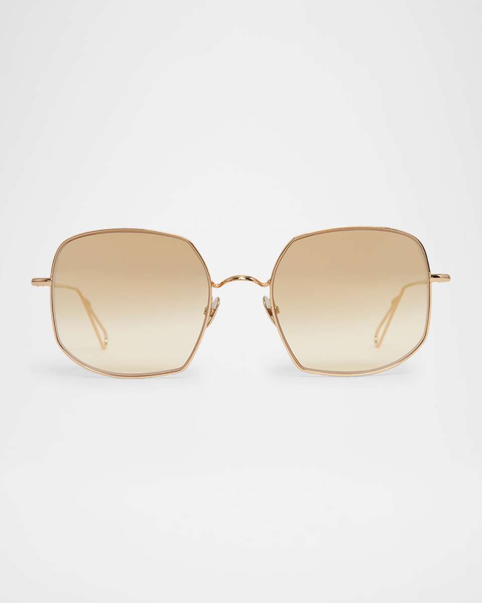 Varenne Square Metal & Nylon Sunglasses